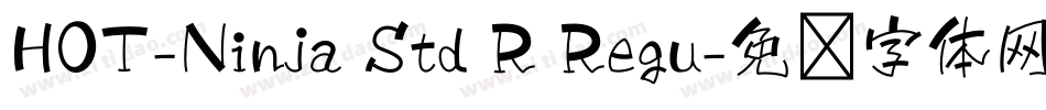 HOT-Ninja Std R Regu字体转换